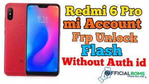 redmi 6 pro mi account remove umt