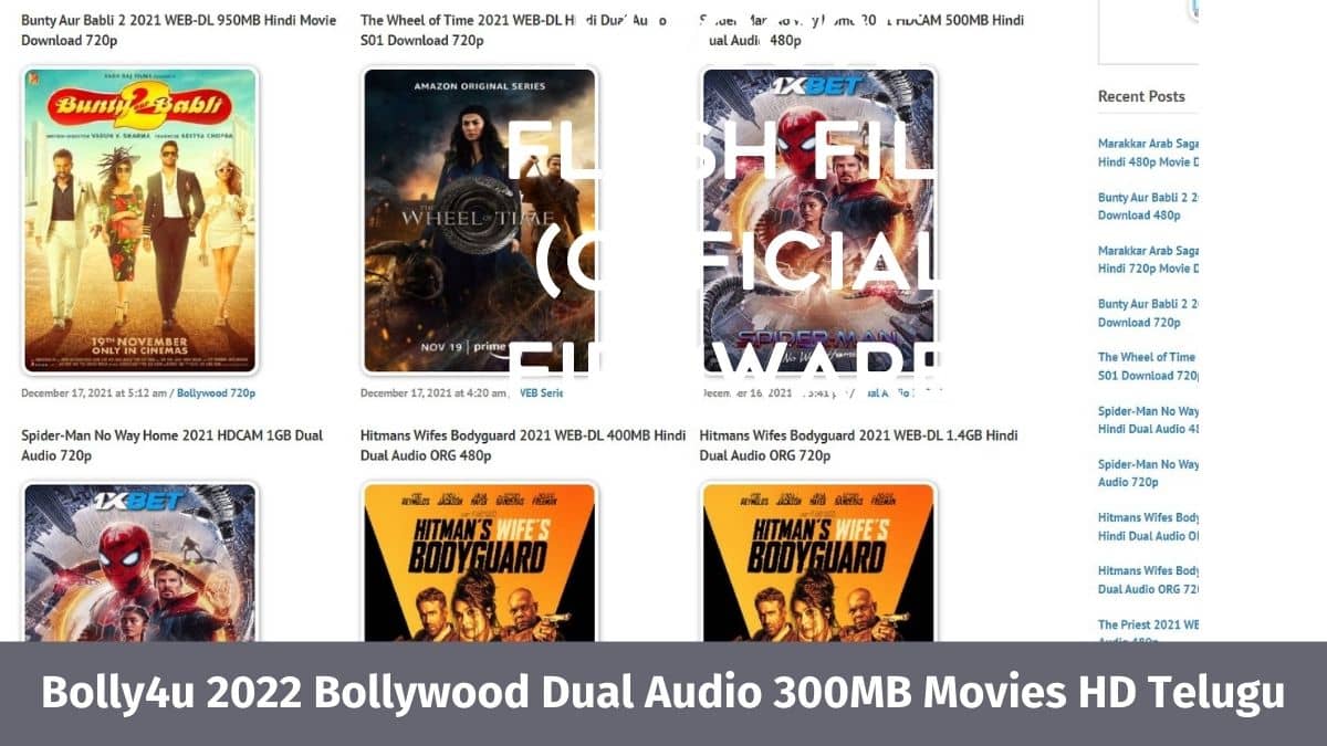 Bolly4u 2024 HD Movies Download Bollywood & Hollywood Leaked