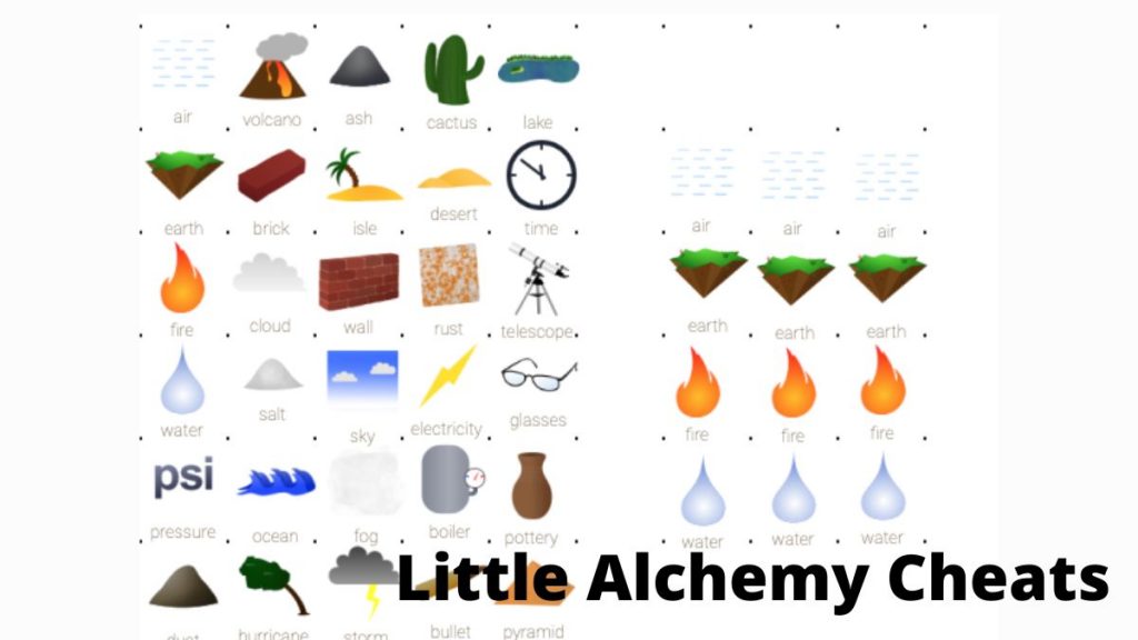 all items little alchemy cheat sheet