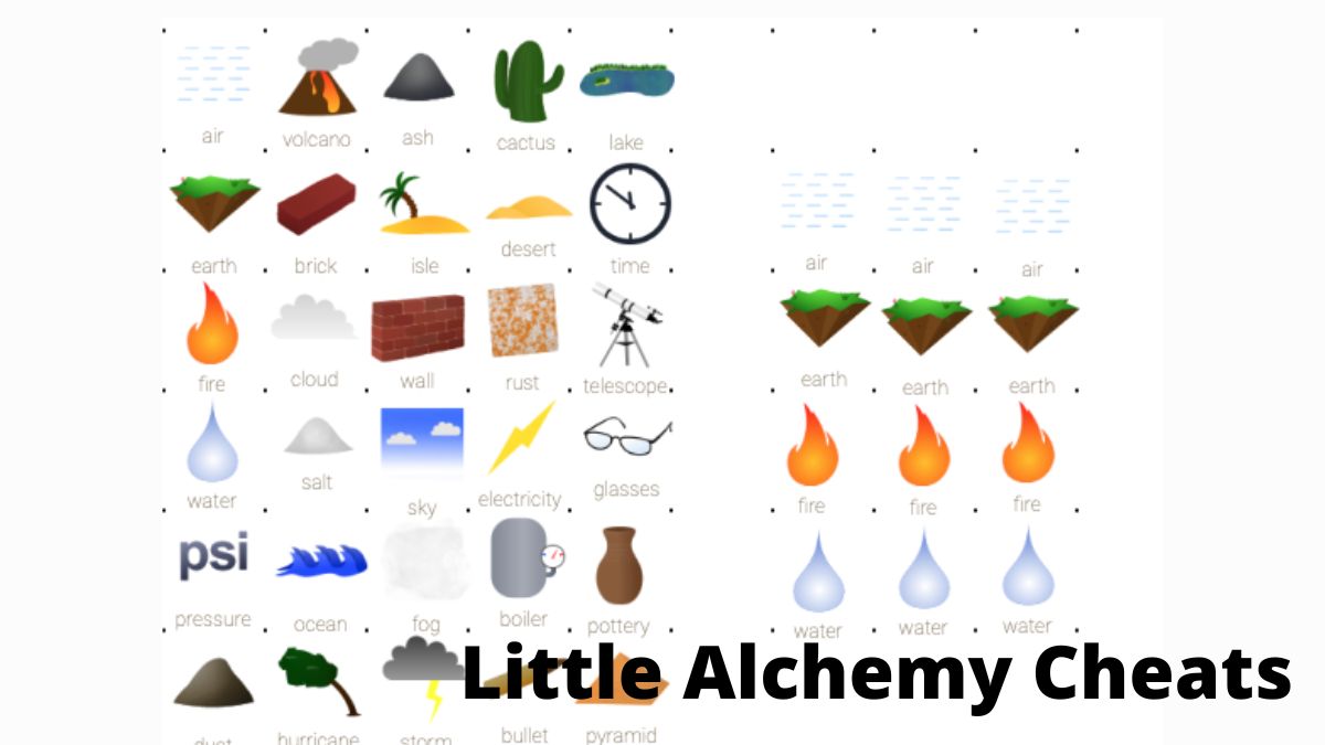 little alchemy 2 cheat sheet with pictures