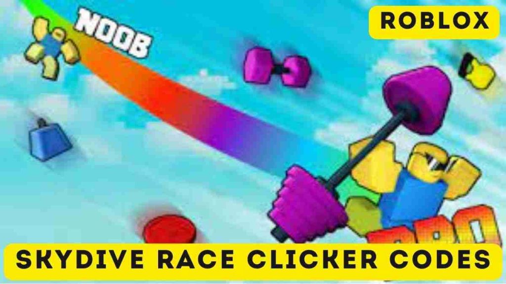 Skydive Race Clicker Codes Latest Codes (April 2024)