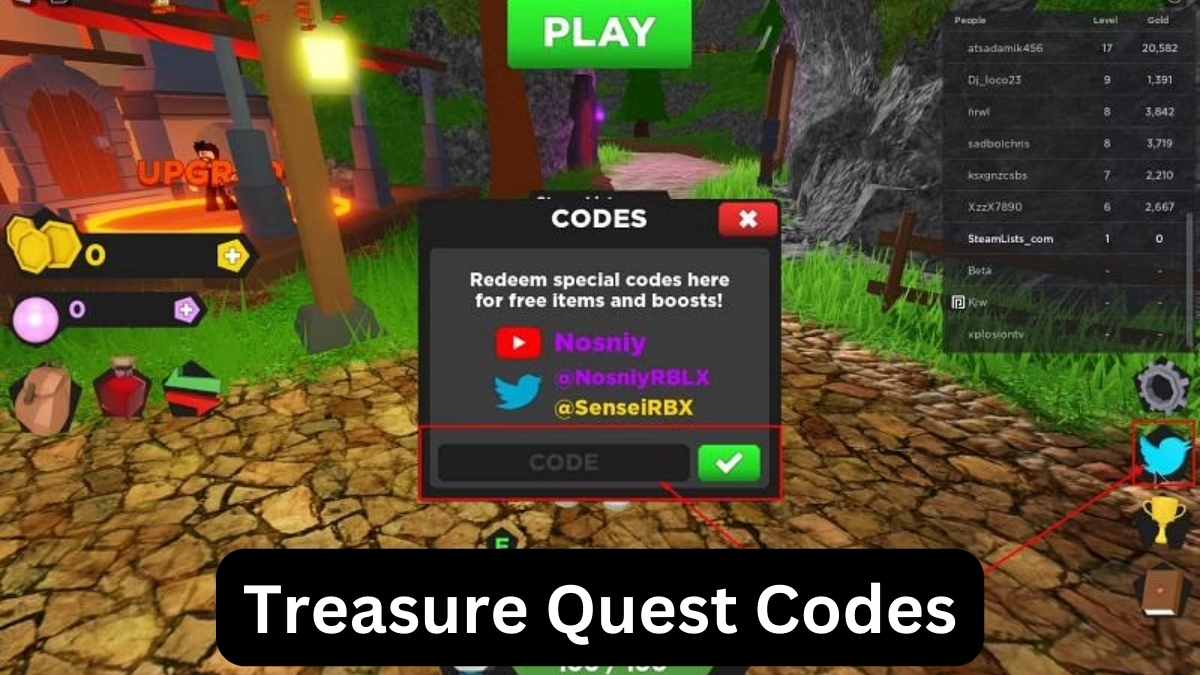 Latest Treasure Quest Codes (February 2024) Unlock All