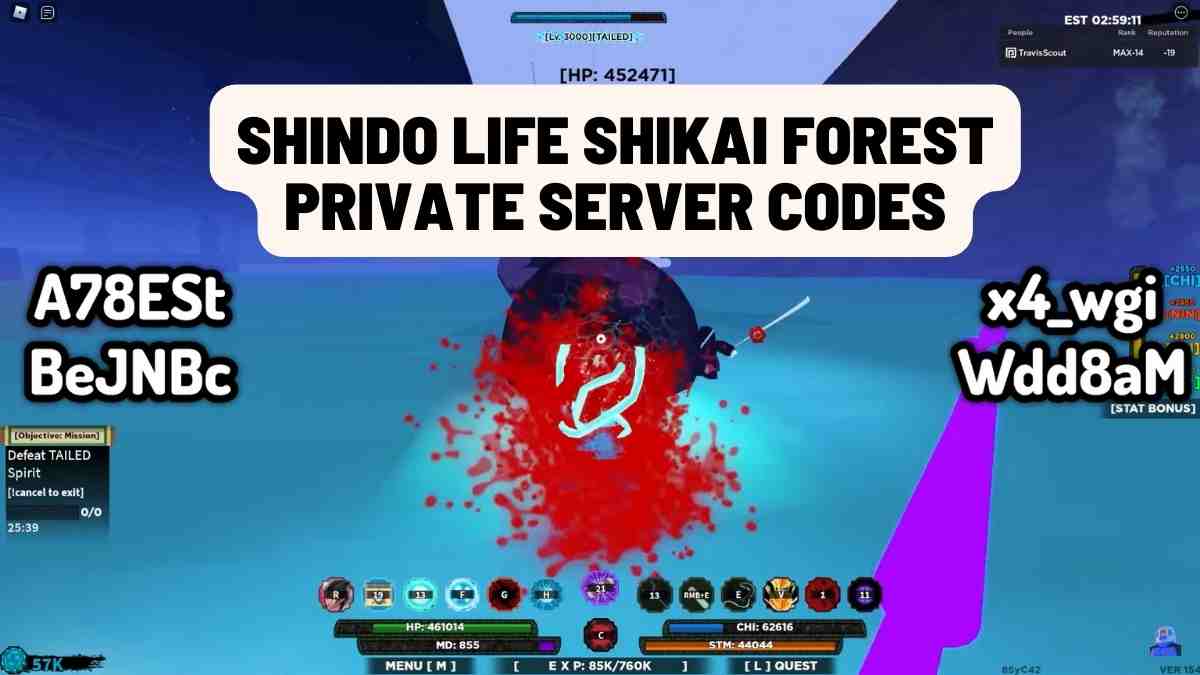Shindo Life Shikai Forest Private Server Codes (January 2024)