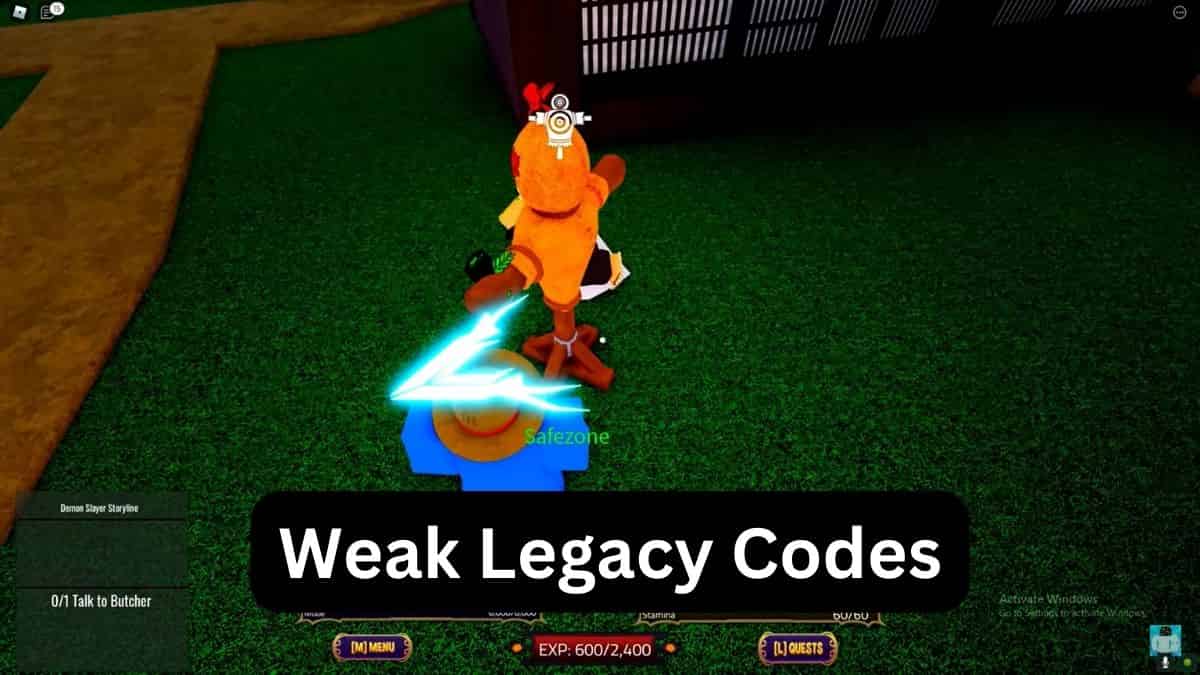 Weak Legacy Codes (January 2024) All Working Codes