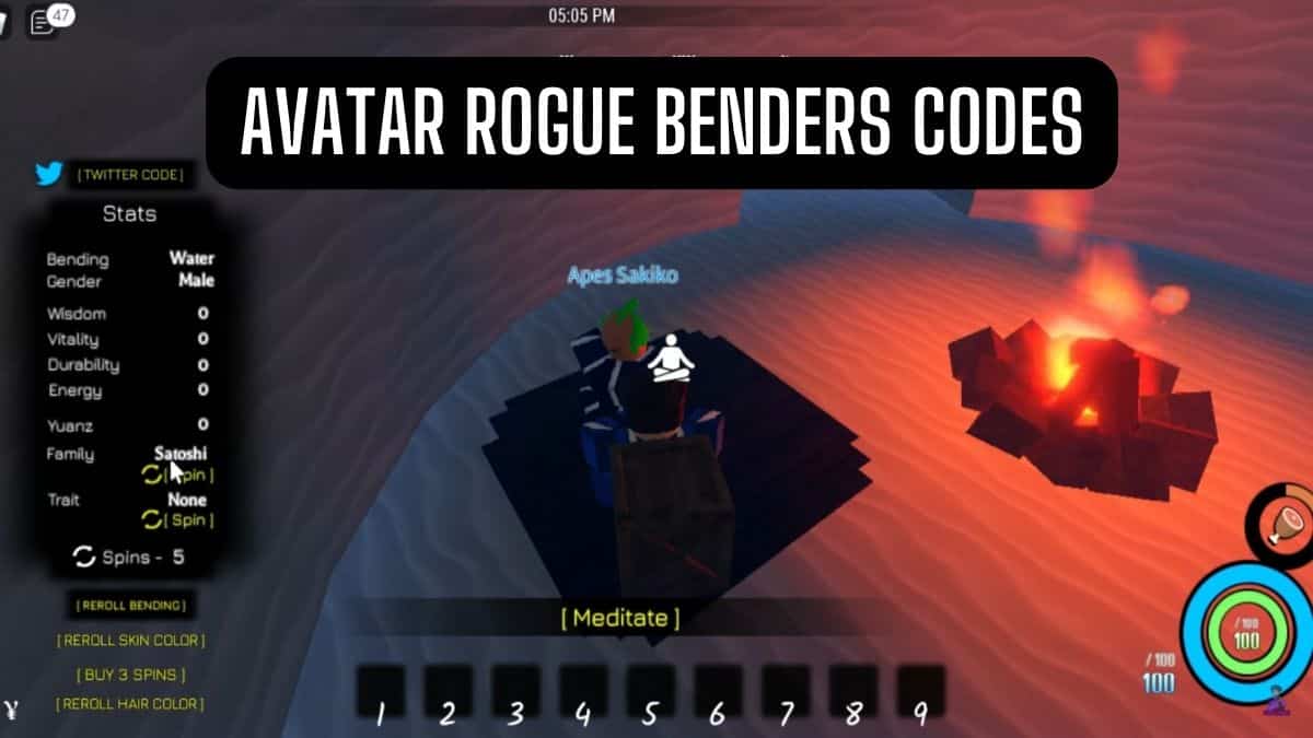 Avatar Rogue Benders codes (September 2023)