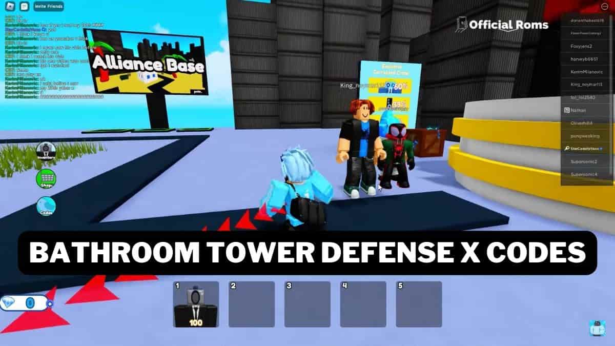 Bathroom Tower Defense X Codes (April 2024)