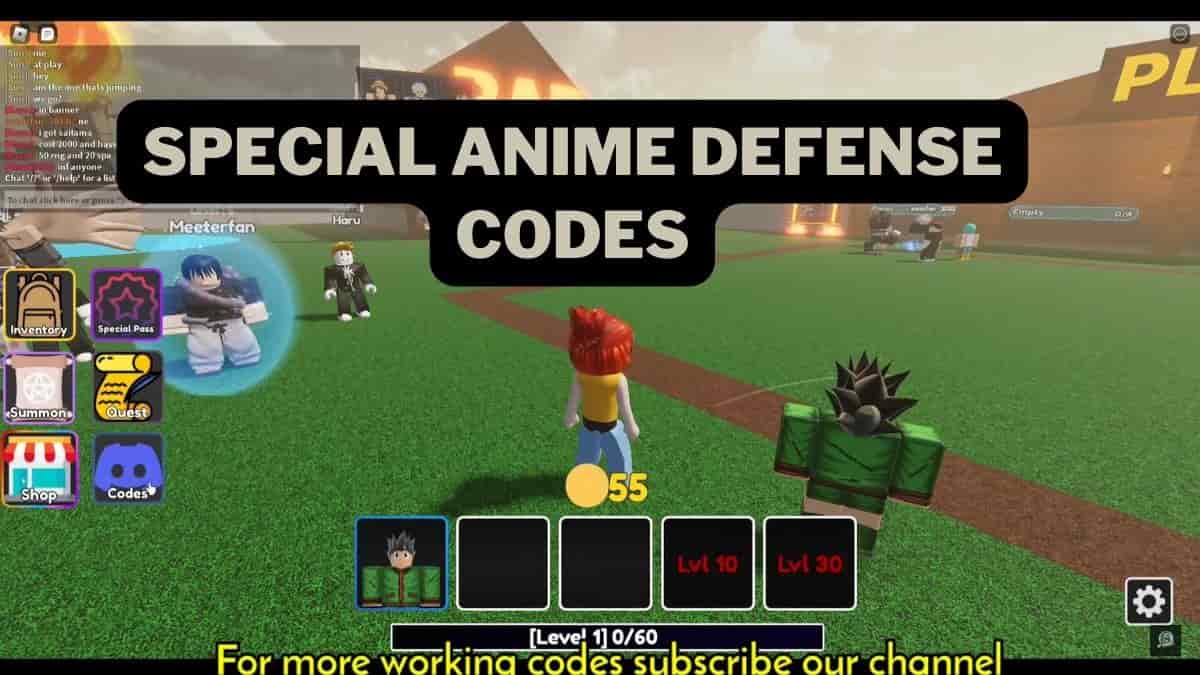 Special Anime Defense Codes - Roblox December 2023 